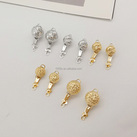 Fermoirs de bijoux en or jaune massif 18 carats, motif géométrique, pour colliers et bracelets, marque 1000S, Guangdong