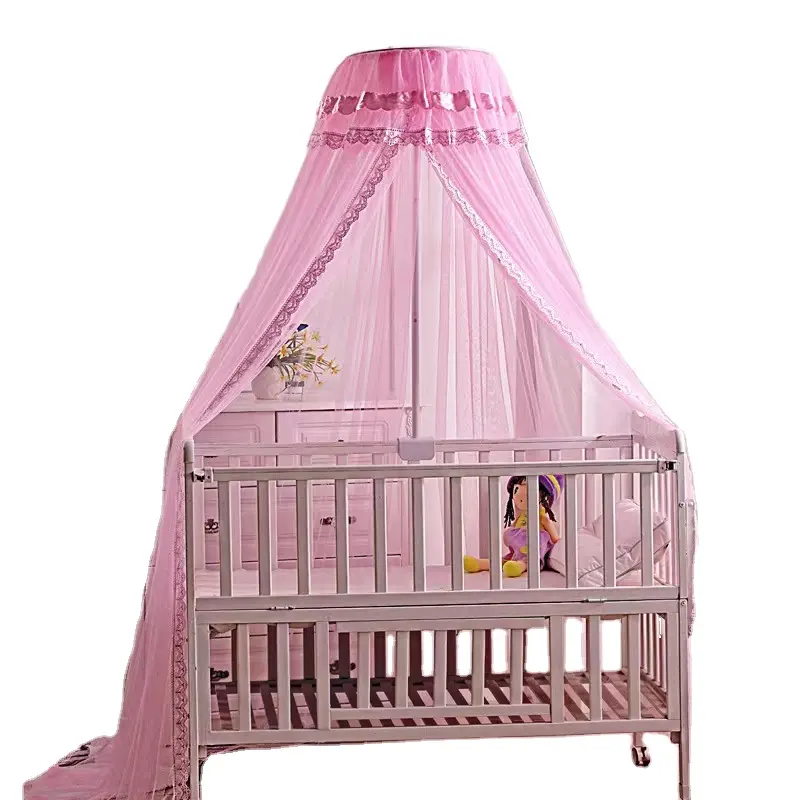 Moustiquaire de lit personnalisé pour bébé et enfants, support en fer 100% polyester non corrosif, moustiquaires