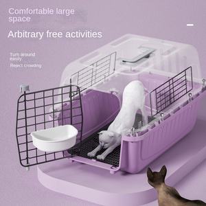 Büyük taşınabilir plastik hava kutusu çin kediler ve köpekler için düğme kapatma ile standart uzay kafesi-Can Conkey - Product Image 2