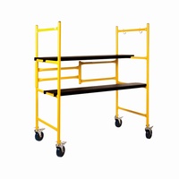 Plate-forme mobile réglable d'échafaudage avec l'équipement polyvalent de stockage de cargaison de roues de verrouillage