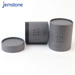 Envases de tubos de papel cilíndricos sostenibles para velas y cera de arena con aspecto y tacto natural - Product Image 2