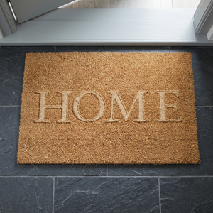 Tapete de Coco con Base de PVC, Grabado Natural, Duradero, Ecológico, Antideslizante, Hecho a Máquina, Moderno, Grosor Medio, Color Sólido, Tapete para Puerta - Product Image 3