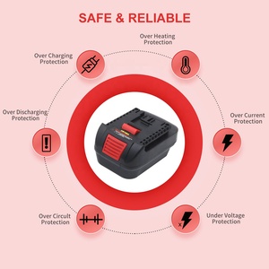 Adaptador de Batería para Herramientas <span class=keywords><strong>Bosch</strong></span> de 18 V, Adaptador DM18BS para Convertir Baterías de Iones de Litio de 18 V de <span class=keywords><strong>DeWalt</strong></span> y <span class=keywords><strong>Milwaukee</strong></span> a Herramientas Eléctricas <span class=keywords><strong>Bosch</strong></span> - Product Image 5