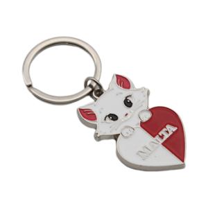 Llavero de Recuerdo con Forma de Corazón de Gato Maltés, Esmalte Personalizado, Regalo de Viaje <span class=keywords><strong>para</strong></span> Turistas - Product Image 2