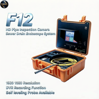 Caméra de détection de tuyaux auto-nivelante FORBEST 1920-1080 avec résolution F12, prend en charge le stockage TF USB, 110/220V pour la détection des canalisations d'évacuation