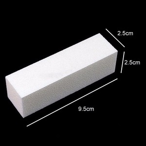 Nail Gel Polish loại bỏ 4 cách Nail tập tin bền mềm Sponge Trắng sandpaper Nail Buffer - Product Image 5