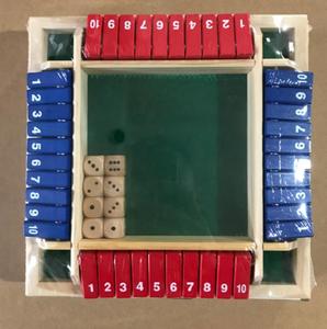 Box Dice <strong>Game</strong> Classic <strong>4</strong> Sided Wooden <strong>Board</strong> <strong>Game</strong> Flip 10 Numbers Classic Tabletop <strong>Games</strong> - Product Image 2