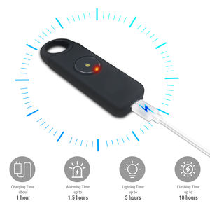 Alarma de Emergencia para Mujeres, Alarma de Seguridad SOS, Autodefensa Recargable, Alarma Personal por Llamada, <span class=keywords><strong>SMS</strong></span>, Ubicación GPS, 130db - Product Image 3