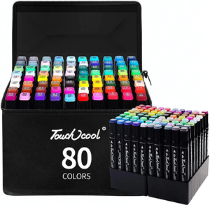 168 couleurs non toxique peinture Fineline croquis marqueurs double pointe double <span class=keywords><strong>dessin</strong></span> alcool Art permanent marqueur à Double extrémité - Product Image 2