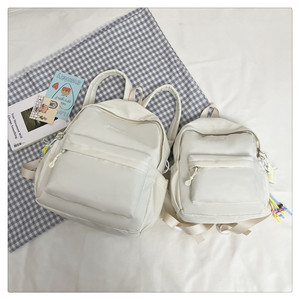 Girls Solid Color School Backpack Large Capacity Zipper Daypack for Student Campus & Daily Travel Wholesale - Product Image 3