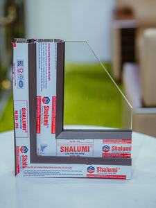 Profilé d'extrusion en aluminium revêtu de PVDF série Shalumi 6000, découpe/soudure pour la construction de cadres de portes et fenêtres, vente en gros - Product Image 3