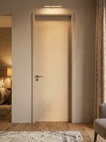 Porte intérieure moderne de qualité supérieure, style encastré, grain de bois personnalisé, pour chambre à coucher, bureau, insonorisée, résistante à l'humidité