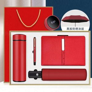 Nouveau Coffret Cadeau d'Entreprise 2024 : Parapluie et Carnet en Acier Inoxydable Personnalisables avec Logo, Idéal pour le Marketing et la Promotion - Product Image 4