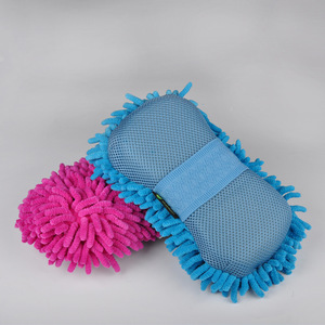 Esponja de Lavado de Autos de Chenilla de Alta Densidad de 8 Pulgadas, Esponja de Limpieza de Autos Extra Grande, Embalaje en Cartón, Venta Directa de Fábrica - Product Image 4