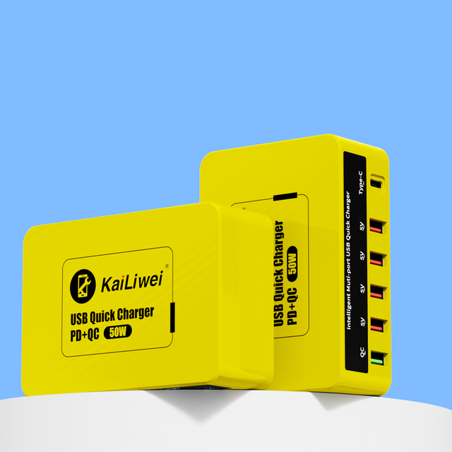 Kailiwei KLW-818 Intelligent USB Quick Charger Multifunctional Wireless Fast Charge Desktop Station LED Industrial Electric