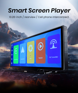Monitor CarPlay inalámbrico de 10,26 pulgadas, pantalla IPS, Android, táctil automático, WIFI, FM, BT 5,0, cámara de salpicadero retrovisor, reproductor Multimedia AUX - Product Image 5