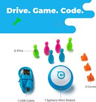 Mini Robot de Codificación (Azul) Educativo para Juegos de Codificación y Aprendizaje Interactivo, Edades 8+, Plástico, Batería Incluida