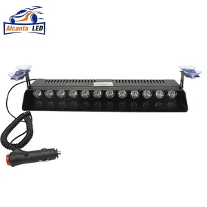 הפעל כדי גבוהה-כוח 12LED השמשה קדמית רכב פלאש מנורת האת יניקה כוס מנורת אזהרת מנורה