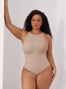 Combinaison une pièce double couche pour femme, effet gainant et liftant, sans coutures, respirante, antibactérienne, séchage rapide, sexy - Product Image 6