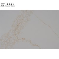 Dalle de quartz artificiel Calacatta Blanc KL6724, épaisseurs 15mm, 18mm, 20mm et 30mm, pour plan de travail de cuisine en pierre technique