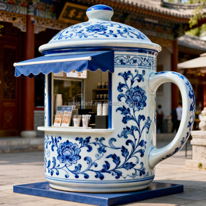 Camión de Café Móvil con Forma de Taza Gigante - Remolque de Catering Creativo de Fibra de Vidrio con Marca Personalizada, Ideal para Bebidas de Café - Product Image 2