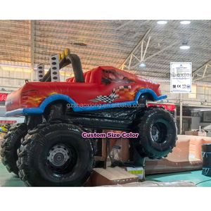 Château gonflable commercial d'extérieur sur le thème du <span class=keywords><strong>Monster</strong></span> Truck avec toboggan pour enfants - Product Image 1