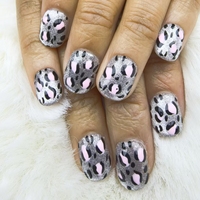 Uñas a presión cuadradas cortas pequeñas uñas cortas estampado de leopardo estilos punteados reutilizables fábrica al por mayor
