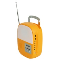 Panel Solar de 12W, Sistema de Energía para Uso Doméstico con Radio FM y Función Bluetooth