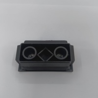 Entretoise de verrouillage de porte de salle de bain moderne en nylon, base de montage en plastique, taille personnalisée pour portes et fenêtres en verre ou en aluminium, durable et facile à installer