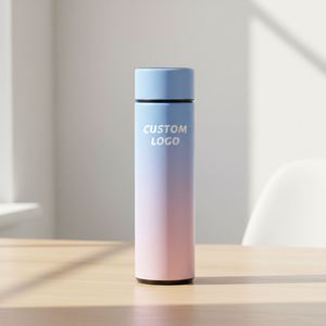 Bouteille d'eau isotherme intelligente en acier inoxydable pour enfants, 500 ml, avec indicateur LED, forme gobelet, isolation métallique, modèle 2026 - Product Image 2