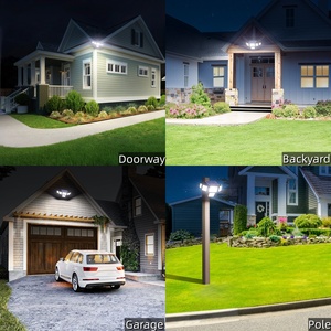 Outdoor IP65 Waterproof Security <strong>Lights</strong> with Dual Motion Sensors Remote Control <strong>Solar</strong> Powered Flood <strong>Light</strong> for Yard Patio <strong>Garden</strong> - Product Image 2