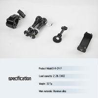 Bras magique universel portable et réutilisable en gros, bras magique en métal, micro appareil photo reflex numérique, double pince super-clamp avec bras magique