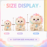 Ours en peluche coloré personnalisé, directement de l'usine, en coton PP, tissu super doux, pour anniversaire, anti-stress, OEM/ODM pour marque privée