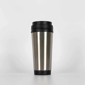 Blue Stainless Steel Travel Tumbler Double Wall Vacuum <b>Insulated</b> With Lid Minimalist Design For On The Go Use - Product Image 2