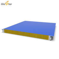 Panel Sándwich de Lana de Roca PU GLOSTAR con Aislamiento Térmico e Insonorización de 50mm, 75mm y 100mm de Espesor para Revestimiento de Almacenes