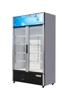 2024 Display Cabinet Supermarket Flower And Beverage And Beer Beverage Refrigerator Cabinet Mobile Cooler Glass Door Fridge