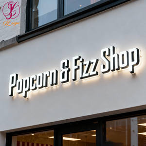 Enseigne <span class=keywords><strong>LED</strong></span> rétroéclairée pour parc relaxant, lettres 3D en acrylique, logo personnalisé, signalétique métallique, panneau lumineux extérieur pour parcs publics - Product Image 3