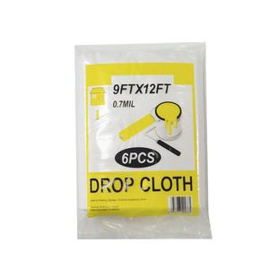 Bâche en plastique 9x12 pieds, feuille de plastique pour la peinture, anti-poussière, résistante aux déchirures, bâche en plastique pour peintres, tissu de protection pour meubles - Product Image 2