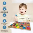 Promotion Choc Puzzle Lettres en Bois Casse-tête pour Enfants Jouet <span class=keywords><strong>Alphabet</strong></span> Punjabi <span class=keywords><strong>Hindi</strong></span> Éducatif Puzzle en Bois Intelligent - Product Image 5