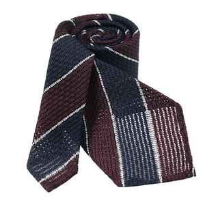<span class=keywords><strong>Cravate</strong></span> <span class=keywords><strong>en</strong></span> <span class=keywords><strong>grenadine</strong></span> tissée à rayures avec logo personnalisé Paisley Grossa <span class=keywords><strong>Cravate</strong></span> <span class=keywords><strong>en</strong></span> polyester roulée à la main sans pointe <span class=keywords><strong>Cravate</strong></span> pour homme - Product Image 3