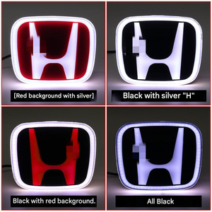 Luci Logo Auto 5D Luminose per Honda <span class=keywords><strong>Civic</strong></span> Accord Fit, Luci Ambientali Anteriori e Posteriori - Product Image 4