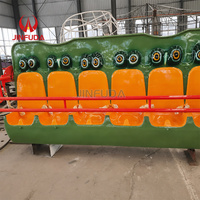 Équipement de parc d'attractions extérieur : Manège grenouille pour enfants, petite tour de chute, machine à sensations fortes à vendre