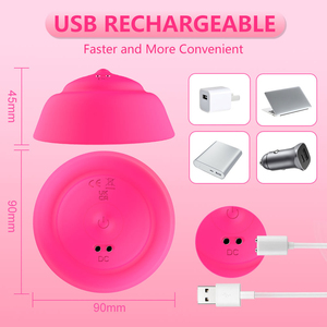 Masajeador de Senos Eléctrico Inalámbrico XLN de 10 Frecuencias, Recargable por USB, de Silicona, Resistente al Agua, con Calor, Vibración y Lactancia - Product Image 6