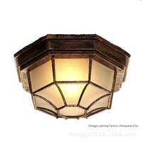 Plafonnier LED de style industriel rétro créatif à montage en surface pour hôtels, bars, restaurants, balcons, entrées, couloirs