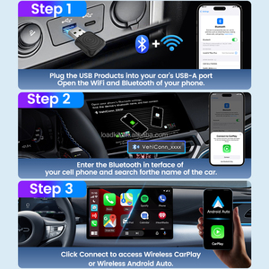 Carlinkit mini siêu không dây Carplay <span class=keywords><strong>Android</strong></span> Auto Dongle Wifi USB kết nối nhanh ai Box OTA nâng cấp hỗ trợ cho xe chơi - Product Image 2