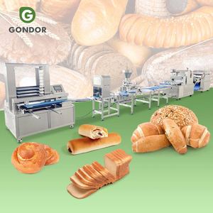 Línea de producción de bollos de hamburguesa congelada de <span class=keywords><strong>Baguette</strong></span> francesa pequeña completamente automática, máquina para hacer <span class=keywords><strong>pan</strong></span> de croissant, comercio - Product Image 1