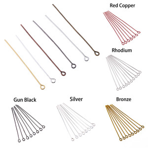 Jewelry Pin <b>Beading</b> <b>Needles</b> Silver Gold Black Bronze Red Copper Plated Iron Small Size For DIY Jewelry Making Accessories - Product Image 1