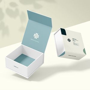 Biểu Tượng Tùy Chỉnh Cứng Nhắc Cứng Hộp Quà Tặng Từ Đóng Cửa Nắp Gấp Hộp Giấy Với Từ Tính - Product Image 1