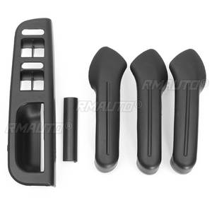 ชุดฝาครอบมือจับประตูด้านในสีดำ 5 ชิ้น สำหรับ VW Jetta Golf Bora MK4 ปี 1999-2004 รุ่น 1J0867171A 1J4867179A - Product Image 1