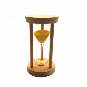 Toptan ucuz yaratıcı 1/3/5 dakika yuvarlak kum zamanlayıcı ahşap kum saati noel becerikli alet - Product Image 6